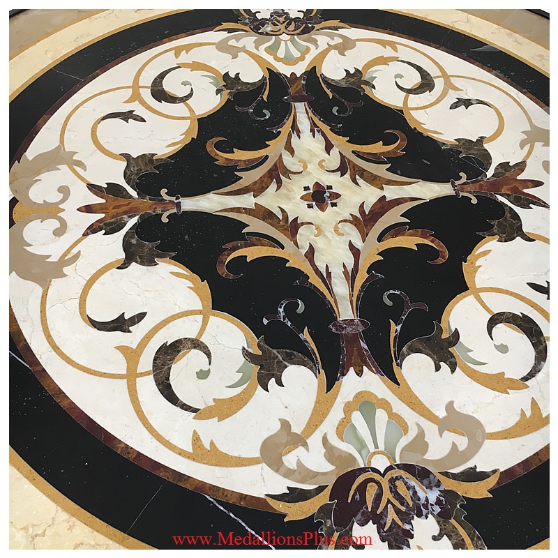 Isabelle, 60" Waterjet Medallion Floor