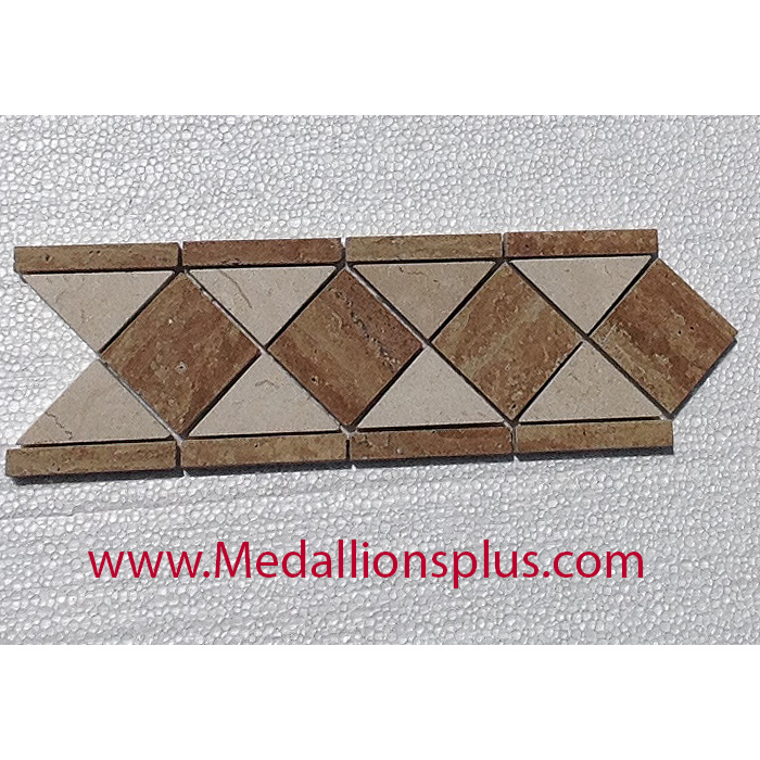 Travertine And Marble Polished Tile Border 4 X 12 12 Travertine And Marble Polished Tile Border 4