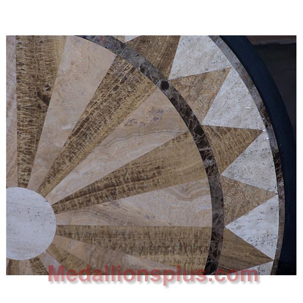SANTE FE, 24" Stone Floor Medallion