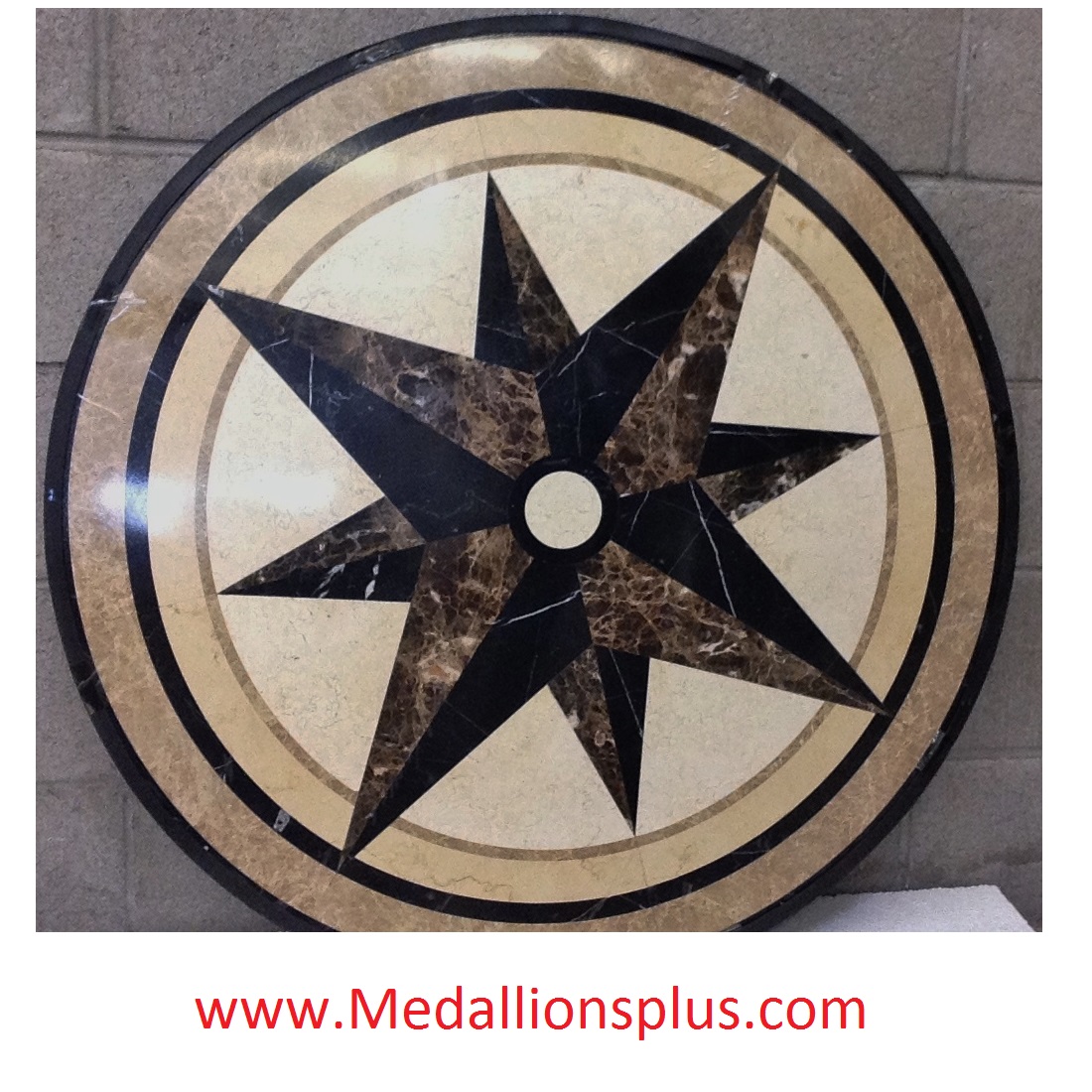 Bellagio, 60" Stone Floor Medallion - MedallionsPlus.com - Floor