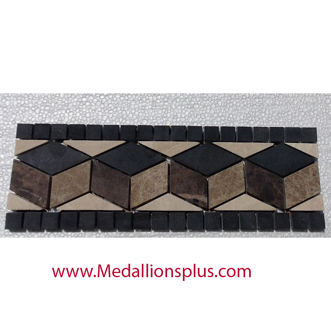 Granite And Marble Tile Border 4 X 12 Medallionsplus Com