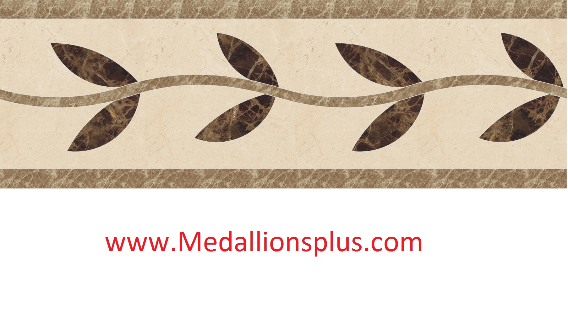 Ml 63 Waterjet Tile Border 4 X 12 Medallionsplus Com Floor Ml 63 Waterjet Tile Border 4 X 12