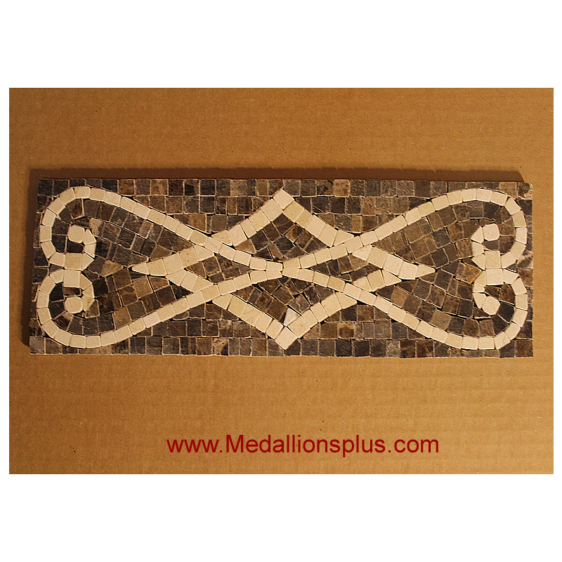 Old World Mosaic Tile Listello 4 X 12 Medallionsplus Com