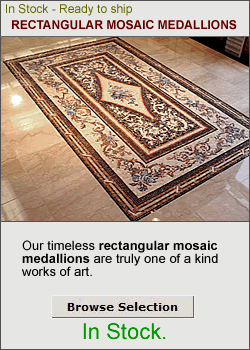 Rectangular Mosaic Stone Inlays