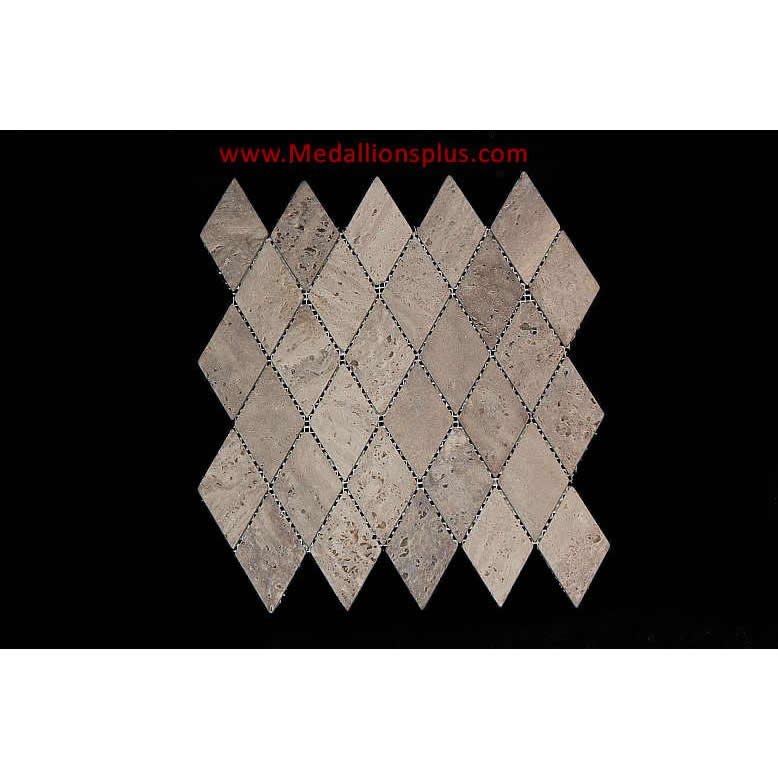 Travertine Diamond Tile Backsplash