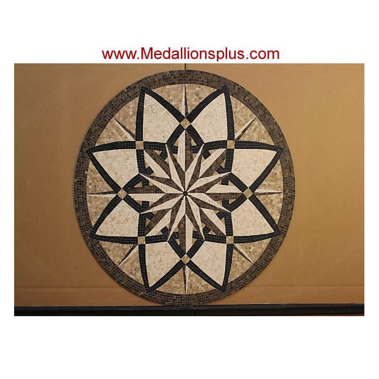 Star Melody, 24" Mosaic Medallion - Polished