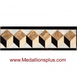 ML-16BW waterjet tile border  4 x 12