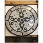 24' Kristine II Carrara waterjet medallion