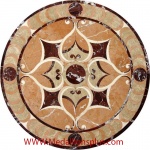 Kathy Honed, 24" Stone Floor Medallion