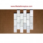 Carrara Marble Brick Polished Mosaic Tiles
