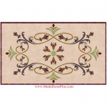 Madeline, 48" x 72"  Waterjet Rectangular Medallion