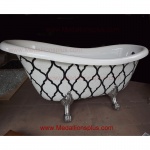 Amazing! Claw Foot Bathtub - Glass Mosaics