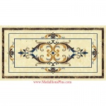 Emmy, 36" x 60"  Waterjet Rectangular Medallion