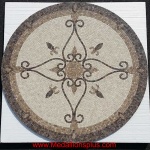 Elegante 24" nonpolished Mosaic Floor Medallion