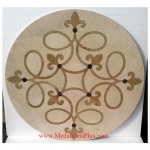 Fleur De Lis, 45.5" Waterjet Medallion