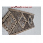 3D Dark Emperador Honed- Tile Border 5" x 12"