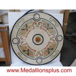 Inca Polished, 36" Waterjet Stone Floor Inlay