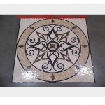 KRISTINE II, 24" Polished Square Mosaic Medallion