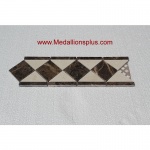 Dark Emperador Polish- Tile Border 4" x 12"