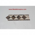 Dark Emperador Honed- Tile Border 4" x 12"