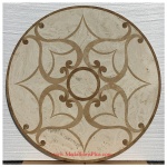 Marguerite III, 35" Stone Floor Medallion