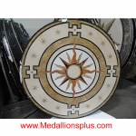 Mesopotamia, 48" Stone Floor Medallion