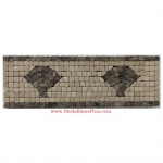 Harbor (brown), Honed Mosaic Tile Listello 4" x 12"