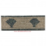 Harbor (green), Honed Mosaic Tile Listello 4" x 12"