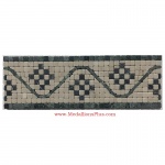 Fletcher, Honed Mosaic Tile Listello 4" x 12"