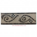 Cole (brown), Honed Mosaic Tile Listello 4" x 12"