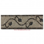 Trenton (brown), Honed Mosaic Tile Listello 4" x 12"