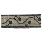 Trenton (green), Honed Mosaic Tile Listello 4" x 12"