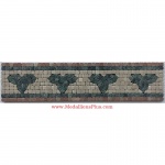 Noal, Honed Mosaic Tile Listello 4" x 15.75"
