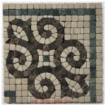 Parker, Honed Mosaic Tile Listello Corner 6.25" x 6.25"