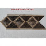 3D Dark Emperador Polish- Tile Border 5" x 12"