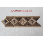 3D Dark Emperador Polish- Tile Border 4" x 12"