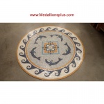 Trentino, 48" Polished Mosaic Floor Medallion