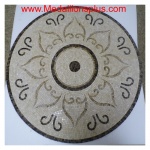 Sunflower 36"  Mosaic Floor Medallion