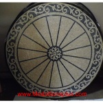 Vines 36"  Aluminum backed Mosaic Floor Medallion
