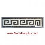 Greek waterjet tile border corner 6 x 18