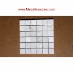Carrara Marble Squares Polished Mosaic Tiles