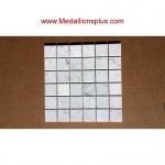 Carrara Marble Squares Polished Mosaic Tiles