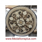 Rosea, 36" Stone Floor Medallion