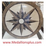 Earth Star, 48" Stone Floor Medallion
