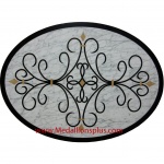 Waterjet Oval Medallion - Design 1