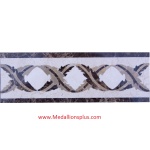 Daphne 4 x 12 waterjet tile border