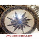 Earth Star II, 48" Stone Floor Medallion