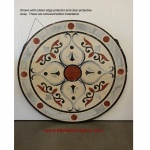 Carrara, 36" Stone Floor Medallion
