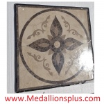 FLORENCE, 36" Square Stone Floor Inlay