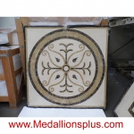 Promenade, 36" Waterjet Stone Floor Inlay